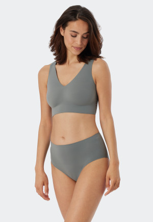 Brassière microfibre coussinets amovibles jade - Invisible Soft
