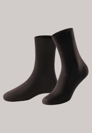 Herrensocken merzerisierte Baumwolle dunkelbraun - selected! premium