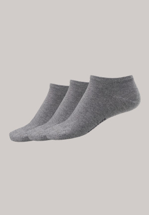 Herrensneaker 3er-Pack stay fresh silbergrau-melange - Bluebird
