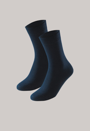 Chaussettes femme par lot de 2 bleu nuit - Long Life Cool