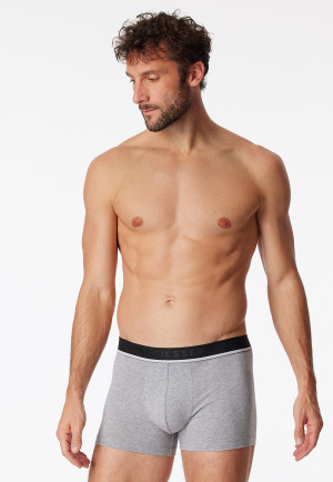 Short, confezione da 3 pezzi, elastico in vita in tessuto tramato nero/grigio - 95/5