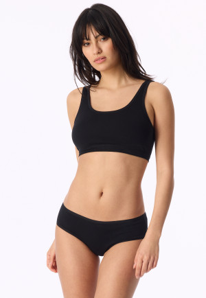 Bustier 2er-Pack ohne Cups schwarz - 95/5
