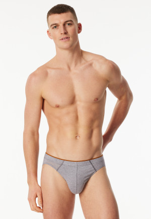 Slip supermini in Organic Cotton fantasia grafite - 95/5