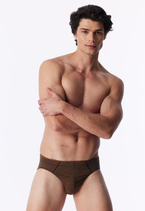 Supermini slip met patroon, kleur toffee - 95/5