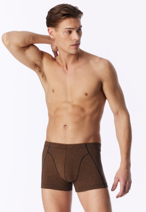 Patterned toffee-colored shorts - 95/5
