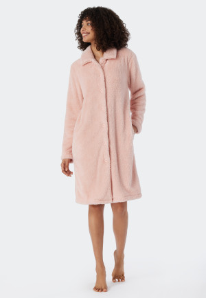 Dressing gown teddy fleece rosé - Essentials