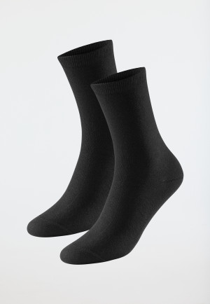 Women's socks, 2-pack, black - 95/5