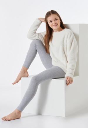 Pyjama long polaire blanc cassé - Teens Nightwear
