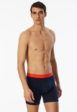 Long-Shorts 2er-Pack Organic Cotton Webgummibund mehrfarbig - 95/5