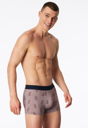 Short set van 3 effen/ meerkleurig met patroon - 95/5