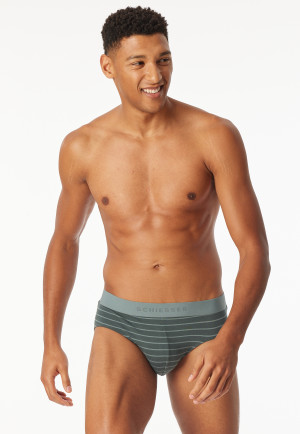 Rio-Slips 3er-Pack Organic Cotton Webgummibund uni/gestreift mehrfarbig - 95/5