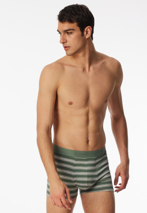 Shorts 3-pack Organic Cotton woven elastic waistband plain/stripes multi-colored - 95/5