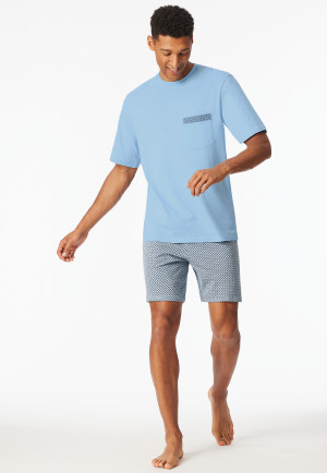 Schlafanzug kurz Organic Cotton Karos air - Comfort Nightwear