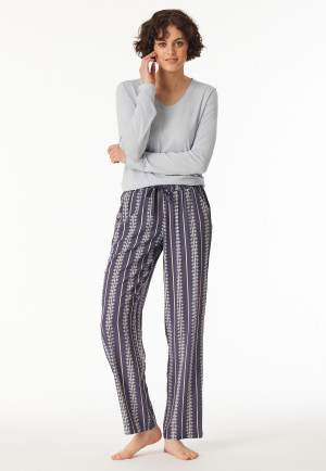 Pantaloni in tessuto a strisce lunghe multicolore - Mix+ Relax