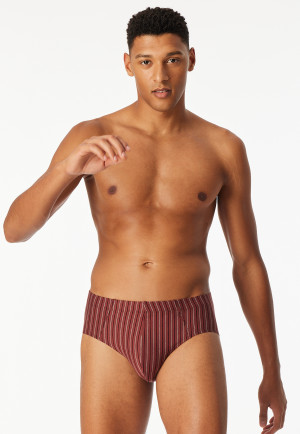Supermini briefs 3-pack Organic Cotton plain/stripes multi-colored - 95/5