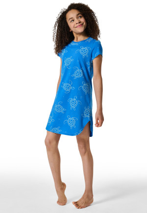 Sleepshirt kurzarm Organic Cotton Schildkröten aquarium - Nightwear
