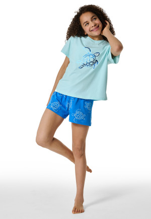 Schlafanzug kurz Organic Cotton Schildkröte hellgrün - Nightwear