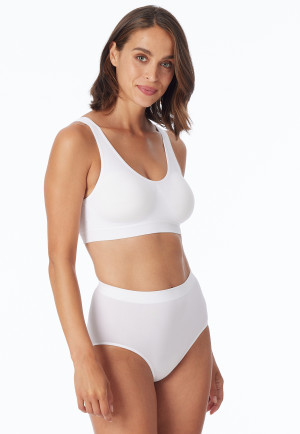Bustier seamless removable pads white - Classic Seamless