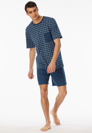 Short pyjamas with patterned chest pocket air - Comfort Essentials