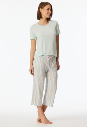 3/4-long lounge pants modal stripes multicolor - Mix+Relax