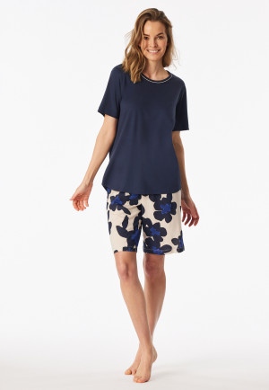 Pyjama kort navy - Comfort Nightwear