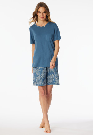Short pyjamas atlantic blue - Comfort Nightwear