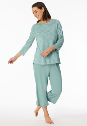 Pyjamas 3/4-long jade - Comfort Nightwear
