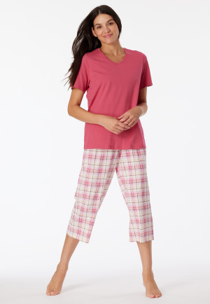 Pyjamas 3/4-length pink - Comfort Essentials