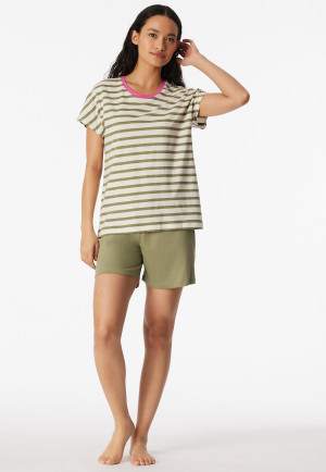 Schlafanzug kurz wonder white heater - Casual Essentials