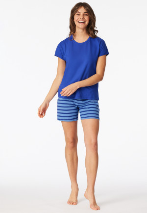 Pyjama korte streepjes royal - Casual Essentials
