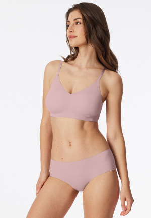 Bustier microvezel uitneembare pads zacht roze - Invisible Soft