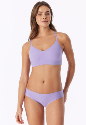 Brassière en microfibre avec coussinets amovibles, violet tendre - Invisible Soft