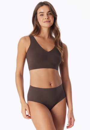 Culotte maxi en microfibre marron foncé - Invisible Soft