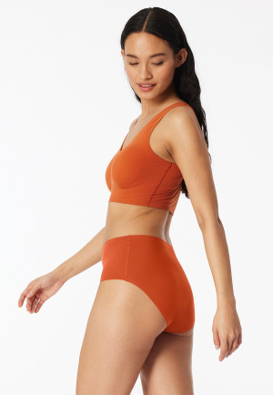 Maxi briefs microware terracotta - Invisible Soft
