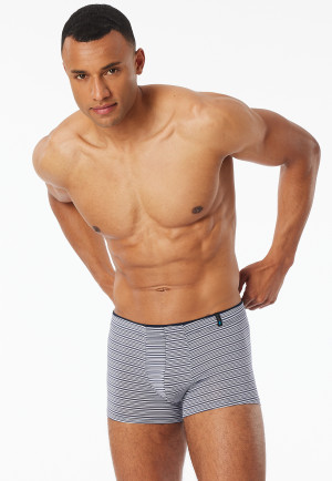 Shorts Modal Streifen graphit - Long Life Soft
