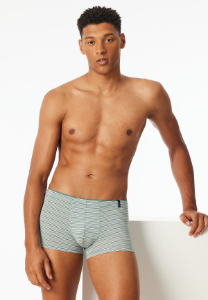 Shorts Modal Streifen khaki - Long Life Soft