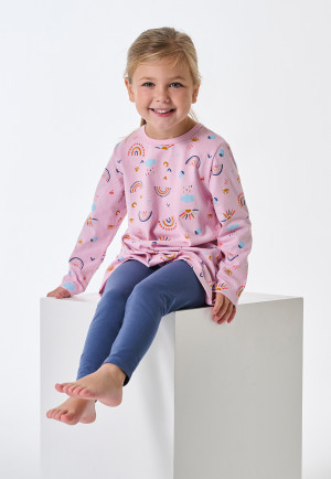 Long pyjamas with sun rainbow violet leggings - Kids Nightwear
