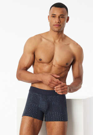 Shorts graphit gemustert - Fine Interlock