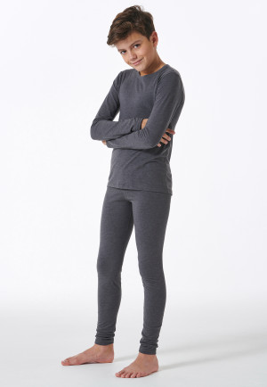 Shirt lange mouwen unisex blauw - Active
