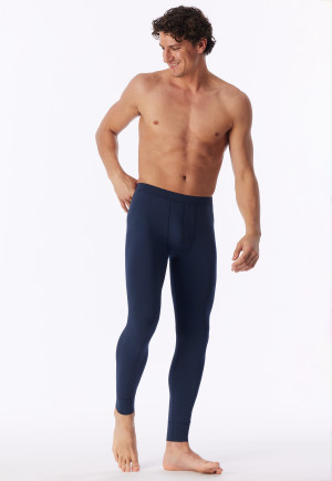 Lang, warme broek in deep sea blue - Casual Warming