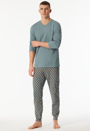 Pyjamas long pyjamas with mineral cuffs - Casual Essentials