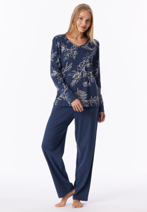 Long Admiral-Patterned Pyjamas - Comfort Essentials