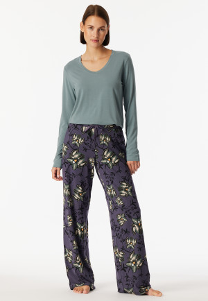 Lange broek bloemen multicolour - Mix+ Relax