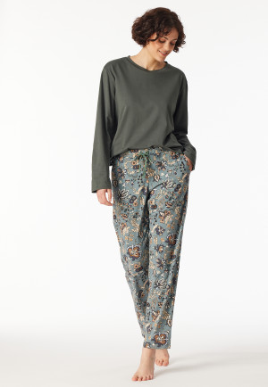 Lange broek mineraal patroon - Mix+ Relax