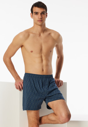 Boxershorts 2er-Pack Jersey uni gemustert - Boxershorts Multipacks