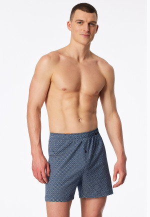 Boxershorts 2er-Pack Jersey uni / gemustert - Boxershorts Multipacks