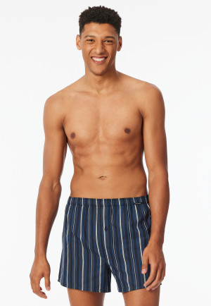 Boxer shorts 2-pack woven fabric stripes multi-colored - Boxer shorts Multipack