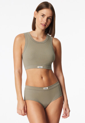 Panty fijnrib jade - Revival Paula