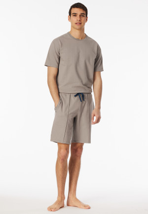 Hose kurz Sweat-Qualität clay - Mix+Relax