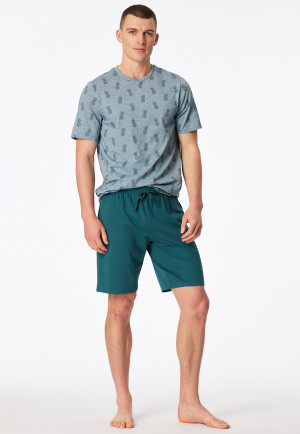 Pyjama korte ananas groen - 95/5